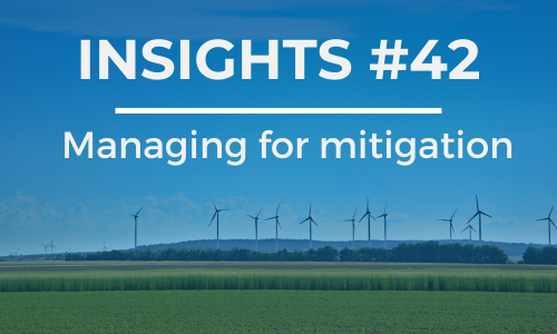 A windfarm with the copy Insights #42 Managing for Mitigation
